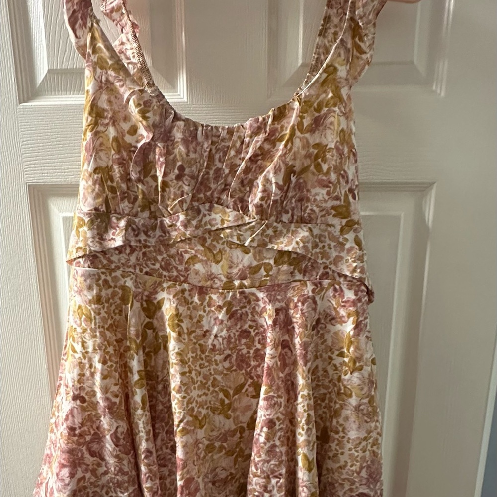 Floral Sleeveless Romper Mini Dress